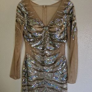 Coya Collection Allusion Cocktail Dress- AB Rhines